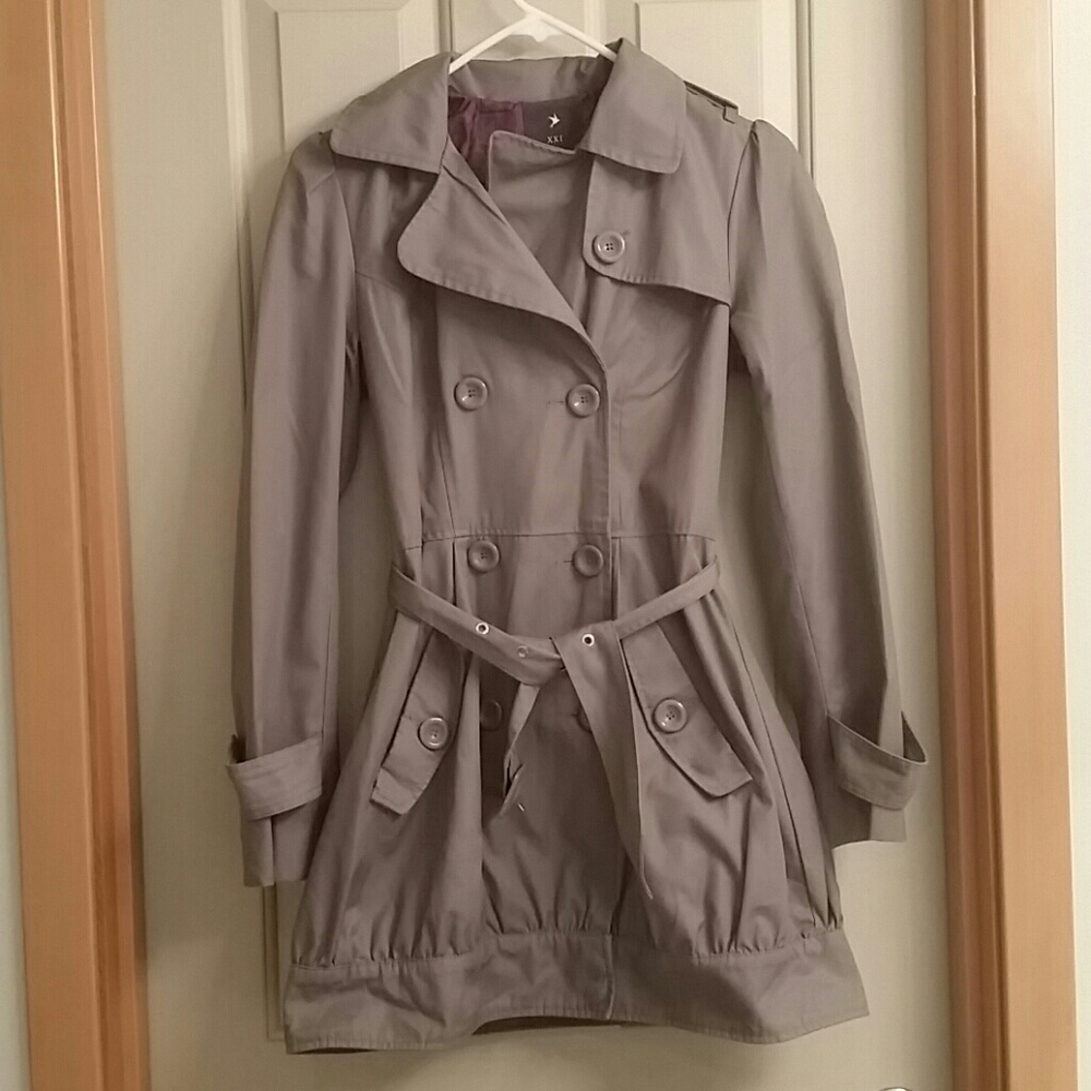 XXI Grey Trench Coat